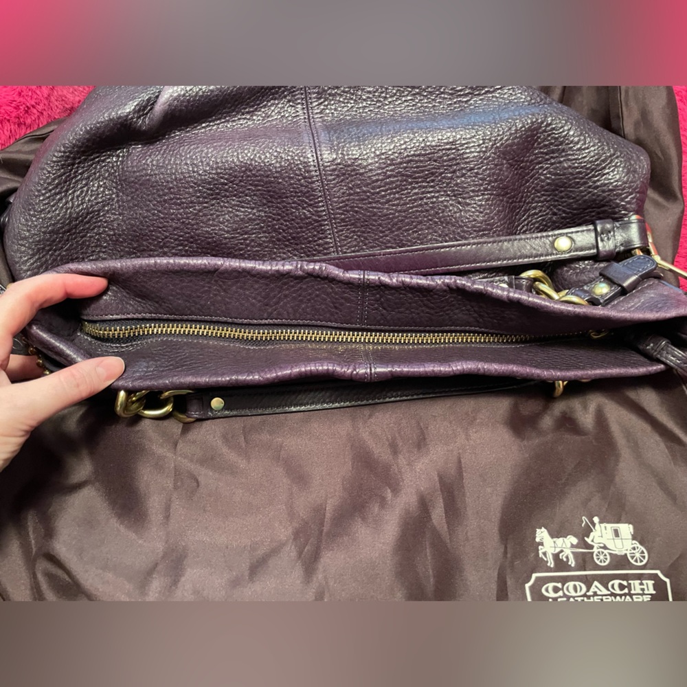 Deep Purple Coach Purse - Picture 8 of 15